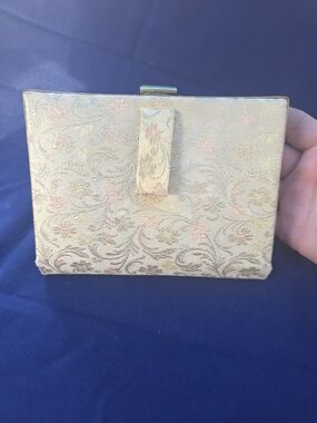 Vintage 1950s Alexandra de Markoff Minaudiere Vanity Clutch Carryall, Lustrite